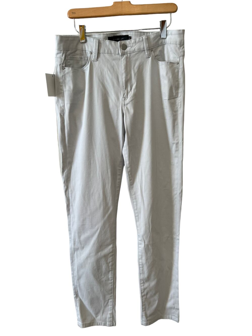 Calvin Klein mid rise skinny pant light gray 12